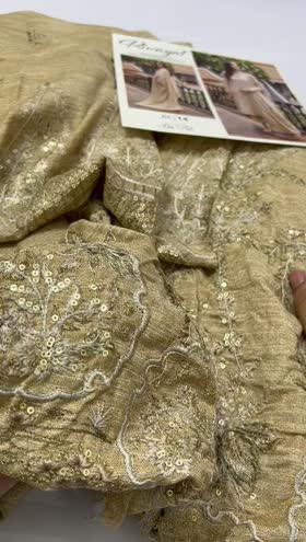 Rs 6950 Riwayat Luxury Collection Peach Leather Emb 3pc Rs 6950 Riwayat Luxury Collection Peach Leather Emb 3pc